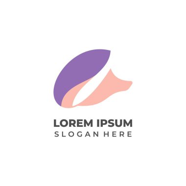 Çeşitli Uygulamalar için Tilki Baş Vektör Logosu  