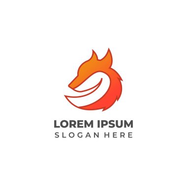 Markalaşma Kullanımı için Zarif Tilki Taslak Logosu