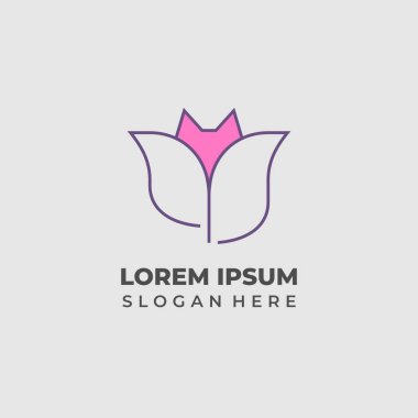 Markalaşma Kullanımı için Zarif Tilki Taslak Logosu