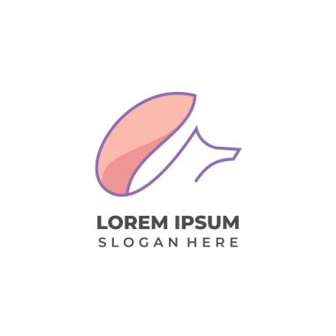 Markalaşma Kullanımı için Zarif Tilki Taslak Logosu