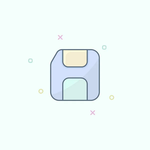 Pastel rengi UI vektör harici disk simgesi dijital depolama simgeleri için uygundur