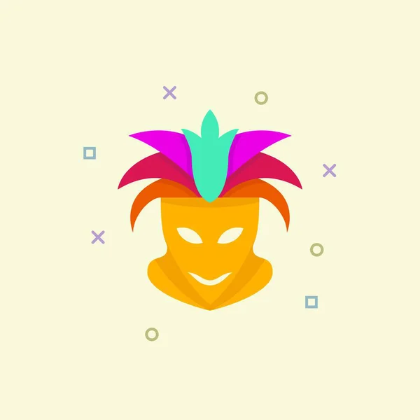 Maske festivali için uygun gizemli, zarif, tam yüz maskesi.