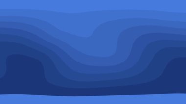 Dalgalı bir arka planı ve koyu mavi-mavi gradyanı olan animasyon videosu. Tasarım, hafif bir dalga etkisi yaratarak modern bir his yaratıyor..