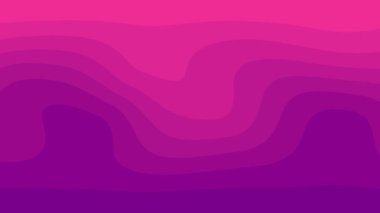 Pembe ile mor arasında değişen dalgalı bir arka planı olan animasyon videosu. Tasarım, hafif bir dalga etkisi yaratarak modern bir his yaratıyor..