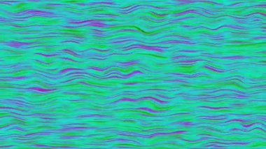 Cyan, yeşil, pembe dalga arkaplan animasyonu nazikçe yatay olarak akıyor. Soyut akışkan dokusuna sahip zarif ve zarif bir his..