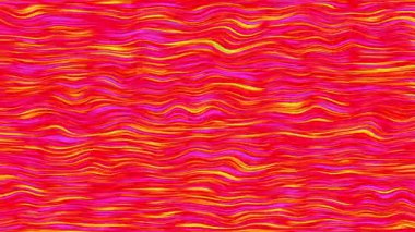 Kırmızı, sarı, mor dalga arkaplan animasyonu nazikçe yatay olarak akıyor. Soyut akışkan dokusuna sahip zarif ve zarif bir his..