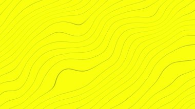 İnce minimalist soyut dalgalı çizgilerle sarı arka plan, sahnede pürüzsüzce akıyor, zarif ve modern bir görsel efekt yaratıyor.