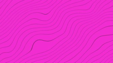 İnce minimalist soyut dalgalı çizgilerle pembe arka plan, sahnede pürüzsüzce akıyor, temiz, zarif ve modern bir görsel etki yaratıyor.