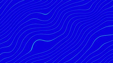 Mavi arkaplan, ince minimalist soyut dalgalı çizgilerle sahnede pürüzsüzce akan, temiz, zarif ve modern bir görsel efekt yaratıyor.