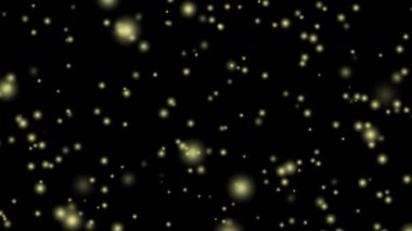 Siyah arkaplanlı dinamik parçacık nokta canlandırma arkaplanı