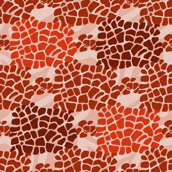 Zürafa Düz Çizgi Film Tarzında Farklı Renklerde Kusursuz Desenli Güzel — Stok Vektör