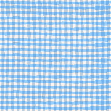 Soyut detay kafesiyle dekoratif desen. Modern stil dokusu. Vektör pürüzsüz doku. Tek renkli mavi grafik tasarımı. Paketleme, tekstil, kumaş, kağıt vektörü üzerine baskı yapmak için