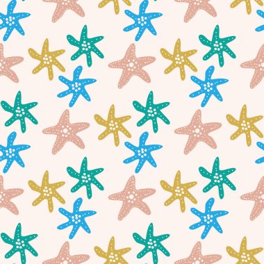 Deniz yosunlarının, mercanların, deniz yosunlarının, deniz kabuklarının, denizanalarının, balıkların, fitoplanktonların, alglerin, laminaryanın deniz yosunlarının, tropikal sualtı hayvanlarının kusursuz desenleri. Vektör