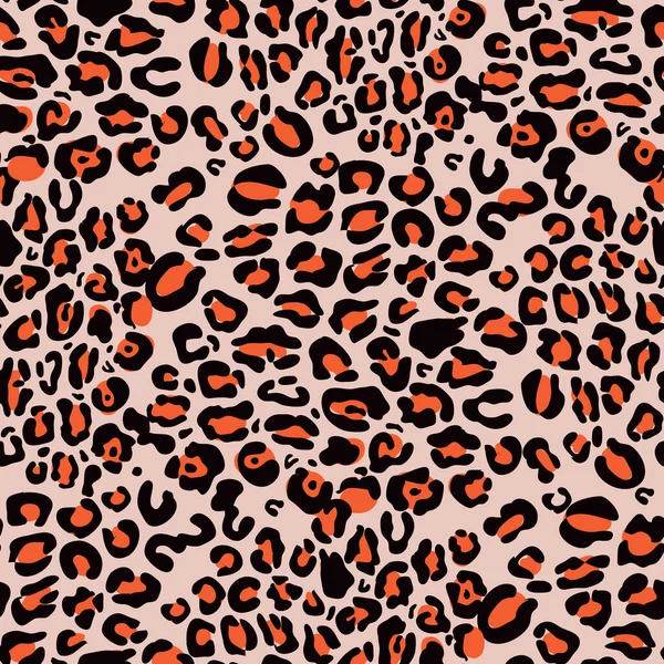 Leopard Jaguar Abstrakten Schönen Nahtlosen Muster Verschiedenen Farben Cartoon Flachen — Stockvektor
