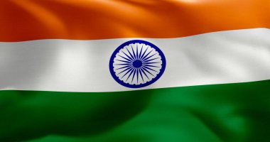 Hindistan bayrağı yüksek çözünürlüklü 10K + boyut sallıyor