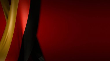 Almanya bayrağı perde pankartı ultra yüksek çözünürlüklü 10K kırmızı arkaplan