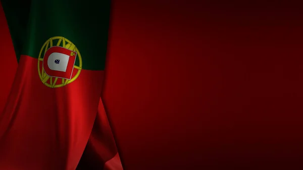 Portekiz bayrak ultra yüksek çözünürlüklü 10K kırmızı arkaplan