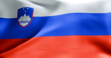 Slovenya bayrağı yüksek çözünürlüklü 10K + boyut sallıyor