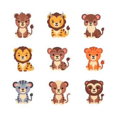 Bir sürü sevimli hayvan..