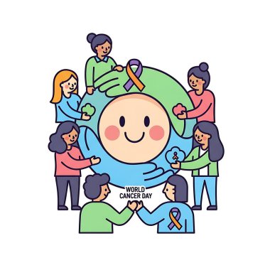 Dünya gündüz konseptine yardımcı oluyor. Çizgi film tarzı. vektör illüstrasyonu