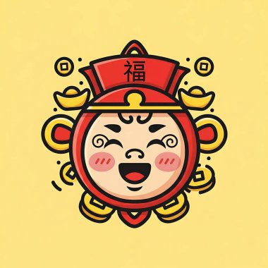 Çin 'in yeni yılı 2021 vektör tasarımı