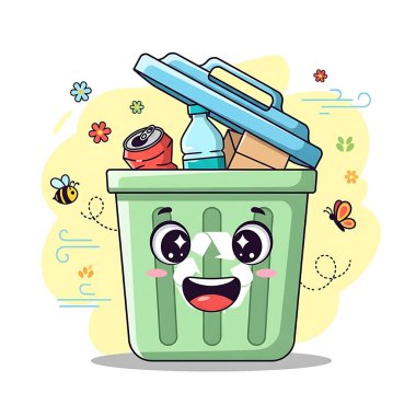 çöp kutusu ve çöp kutusu