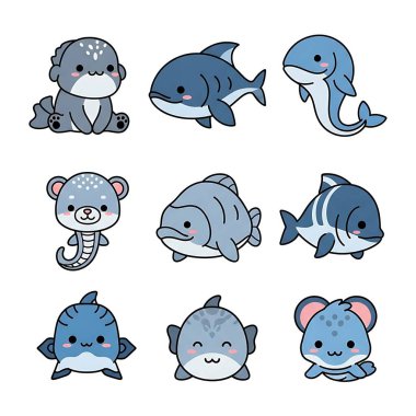 Bir sürü sevimli hayvan.