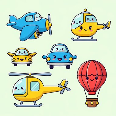 Helikopter vektör kümesi