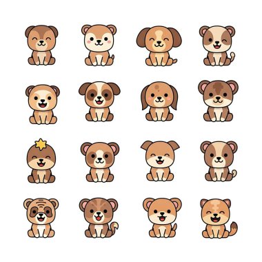 Sevimli küçük köpekler.