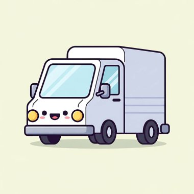 kamyon tema elemanları vektörü, eps