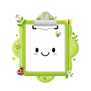 Şirin kawaii çizgi film karakteri