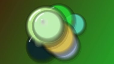 Yeşil Arkaplanda Bulanık Şişe.