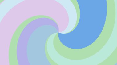 Renkli Dönen Şekiller Hareket Grafiklerinde.