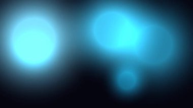 Karanlık Uzayda Parlayan Mavi Işıklar.