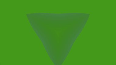 Solan Üçgen Canlandırması ile Yeşil Arkaplan.