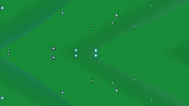 Beyaz Noktalı Yeşil Arkaplan Canlandırması.