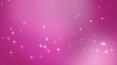 Işıldayan Yıldızlı Pembe Arkaplan.