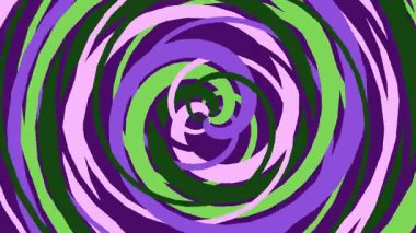 Canlı Mor Yeşil Girdap Soyut Hareketi.