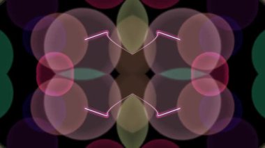 Hareket Grafiklerindeki Soyut Geometrik Şekiller.