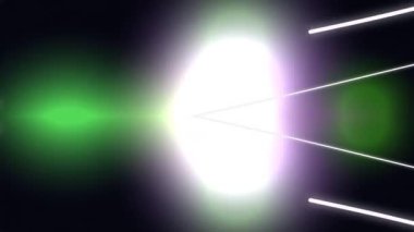 Karanlık Uzayda Parlak Işık Işıkları.