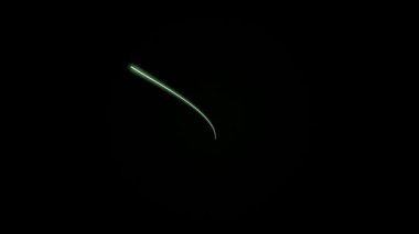 Gece Gökyüzünde Yıldız Yolu Çekiliyor.