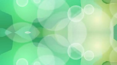 Beyaz Daireli Soyut Yeşil Arkaplan.