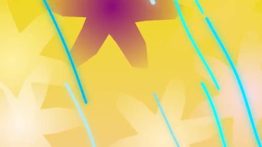 Renkli Canlandırılmış Şekiller Ekranda İlerliyor.