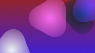 Gradyan Arkaplanda Renkli Şekiller Yüzüyor.