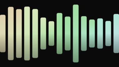 Gradyan Çubukları Ses Dalgası Görselleştirici Hareketi.