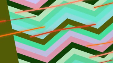 Çizgileri olan soyut Geometrik Sembol Deseni.