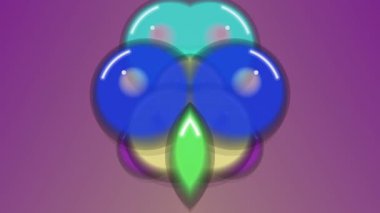 Renkli Kanatlı Animasyon Kelebeği Logosu.