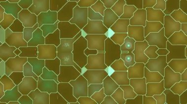 Yeşil Vurgularla Geometrik Desen CanlandırmasıName.