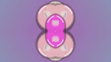 Mor Arkaplanda Pembe Çiçek Canlandırması.