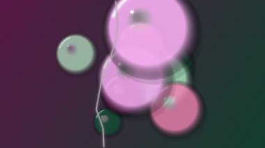 Koyu Arkaplanda Düşen Pembe Düğmeler Yavaş Hareket.